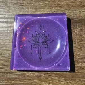 Boho Lotus Soap Tray, Purple
